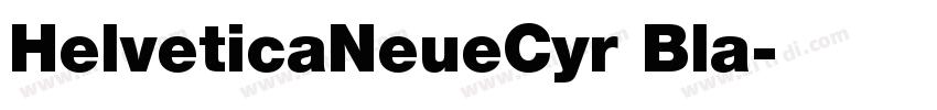 HelveticaNeueCyr Bla字体转换
